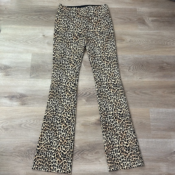 NEW Alice + Olivia Leopard Print High Waist Pants - Picture 1 of 10